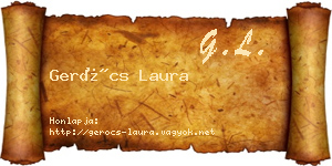 Gerócs Laura névjegykártya
